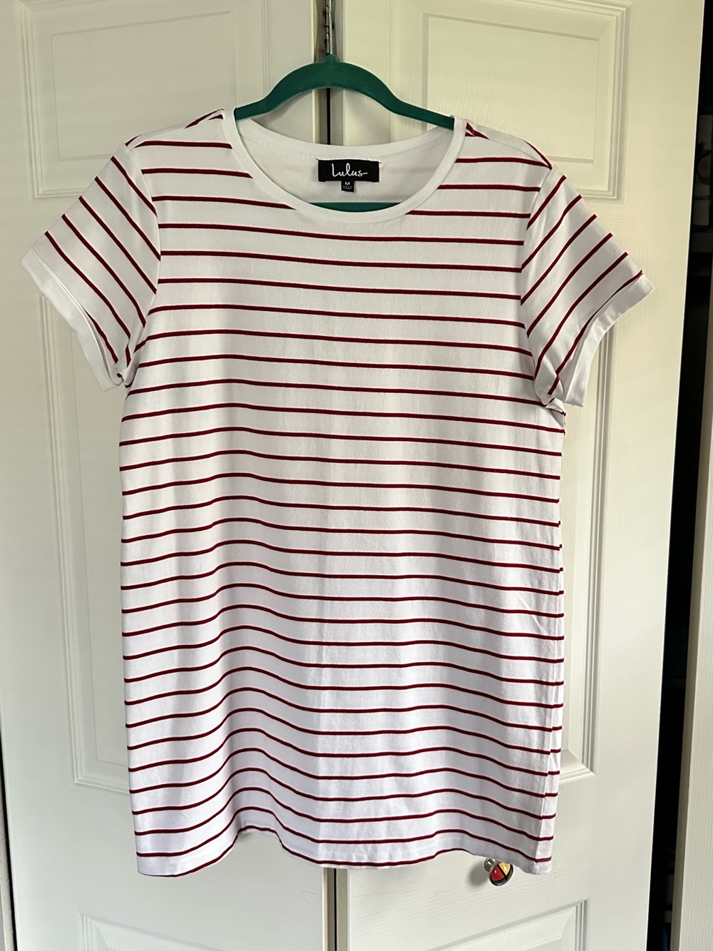 Lulu's Red Striped T-Shirt Dress